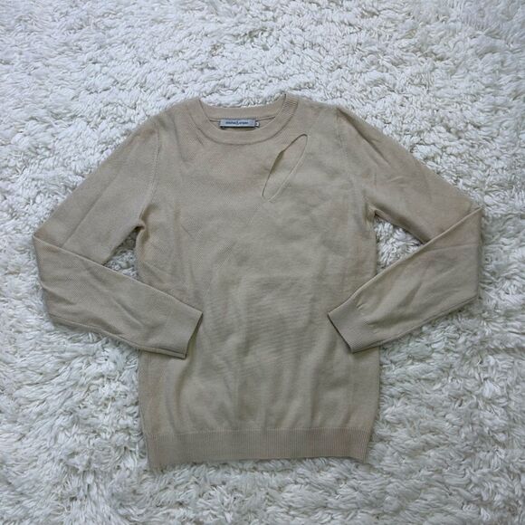 Stitches & Stripes Long Sleeve Cutout Sweater - Picture 4 of 6